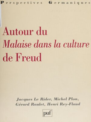 cover image of Autour du «Malaise dans la culture» de Freud